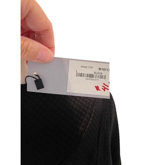 Matti Mamane Womens Top Black Size Large Pullover Quilted Avant Garde Israel New - Picture 11 of 16